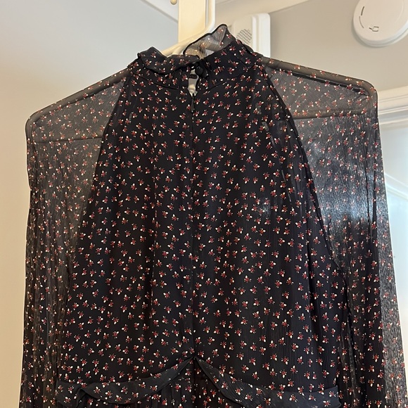 Nicholas never worn long sleeve floral turtleneck dress size 4 - Picture 4 of 4